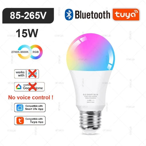 Ampoule LED Connectée Tuya – Modèles E27, E14, GU10-bluetooth ou WIFI ou zigbee