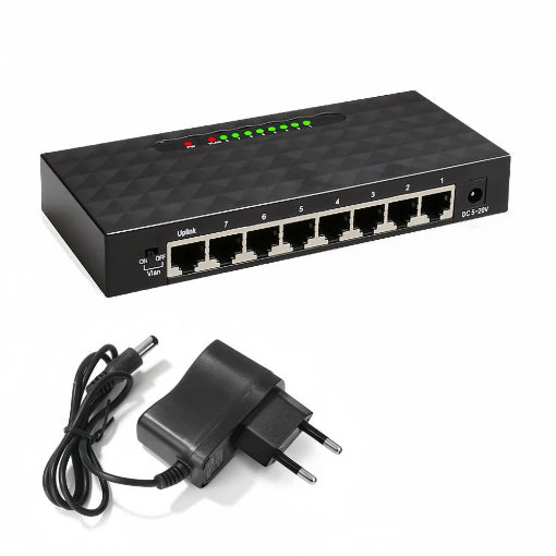 Switch Ethernet 8 Port 1000Mbps Gigabit