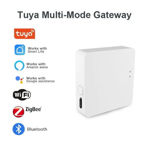 Contrôleur Domotique Sans Fil, Passerelle Hub Multi-Mode ZigBee Tuya, Compatible avec Alexa et Google Home