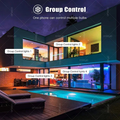 Ampoule LED Connectée Tuya – Modèles E27, E14, GU10-bluetooth ou WIFI ou zigbee
