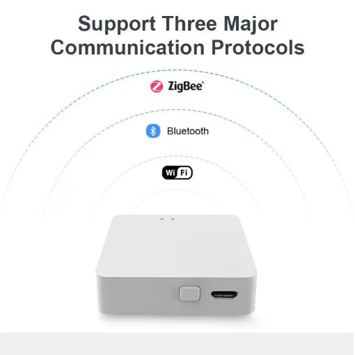 Contrôleur Domotique Sans Fil, Passerelle Hub Multi-Mode ZigBee Tuya, Compatible avec Alexa et Google Home