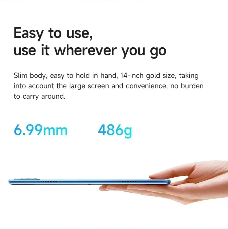 Tablette Android Pad 15 Pro| Snapdragon 870 | Écran HD 4K | 5G | Double SIM ou Wi-Fi
