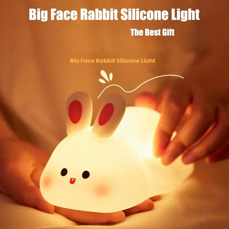 Veilleuse en silicone douce - Contrôle tactile et rechargeable USB