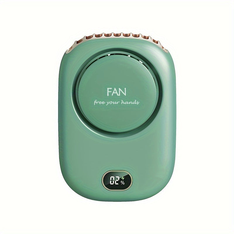 Mini ventilateur portable modèle DQ-205 avec batterie lithium rechargeable intégrée.
