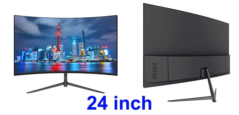 24 Inch Curved 75Hz Monitor Gaming VA FHD 1080P Computer Display 2800R…