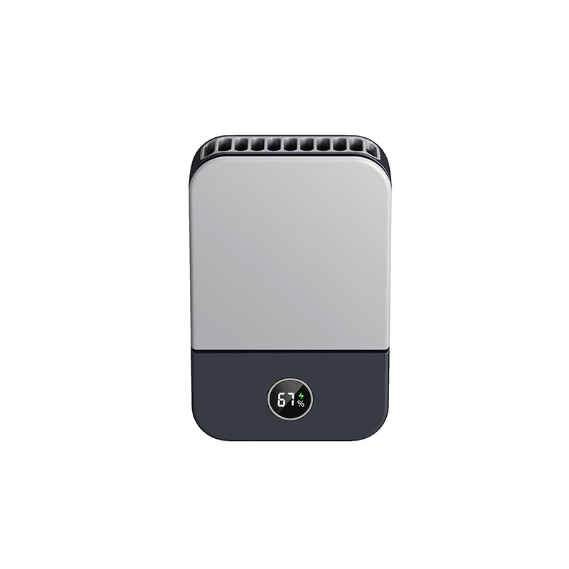 Mini ventilateur portable modèle DQ-205 avec batterie lithium rechargeable intégrée.