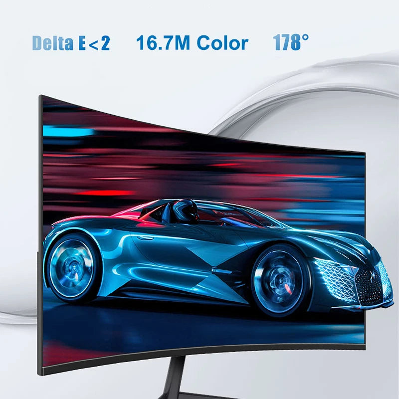 24 Inch Curved 75Hz Monitor Gaming VA FHD 1080P Computer Display 2800R…