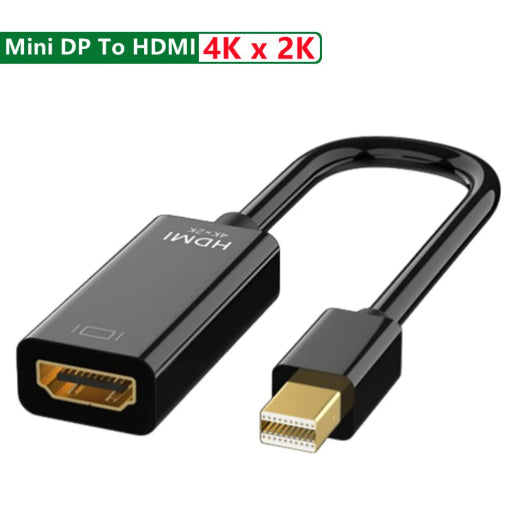 Adaptateur Mini DP mâle vers HDMI femelle 4K ou 2K compatible pour Apple