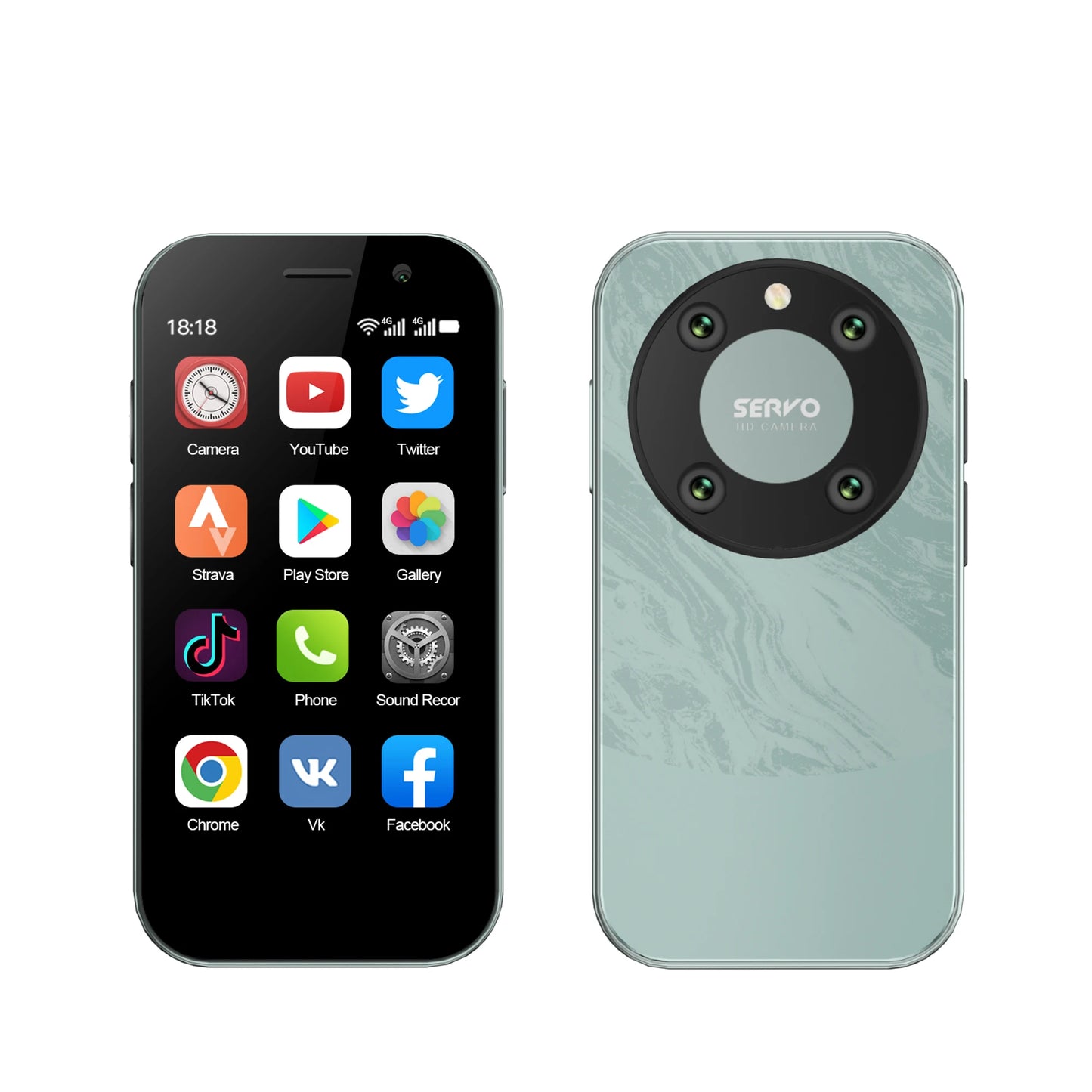 Mini Smartphone SERVO KING 9000 – 3G/4G – Android 10 – Écran 3” – Double SIM – 2 Go RAM / 16 Go ROM