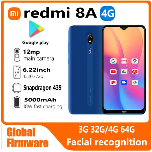 Xiaomi Redmi 8A smartphone 4G 32G - 5000mAh 6.22"- Occasion