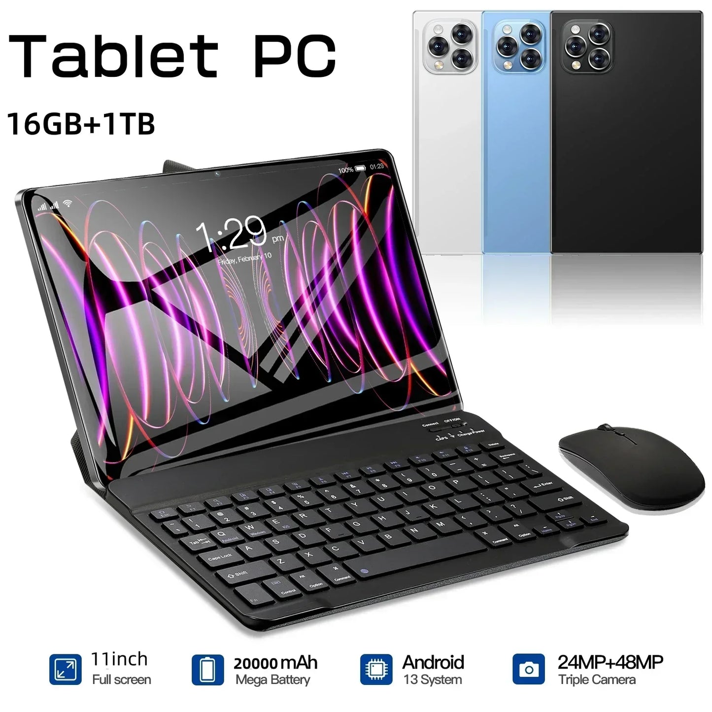 Tablette Android Pad 15 Pro| Snapdragon 870 | Écran HD 4K | 5G | Double SIM ou Wi-Fi