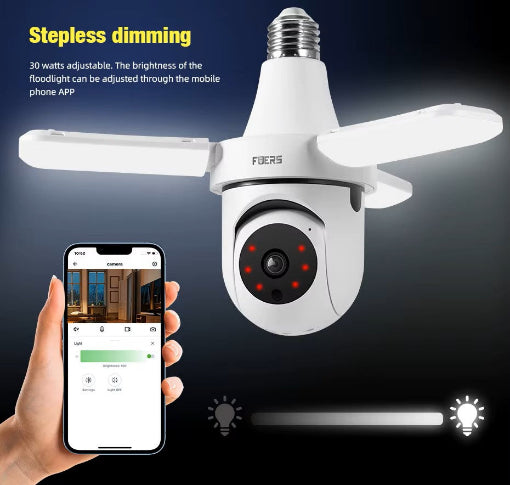 Caméra de surveillance lampe intérieur Wireless 5G WiFi