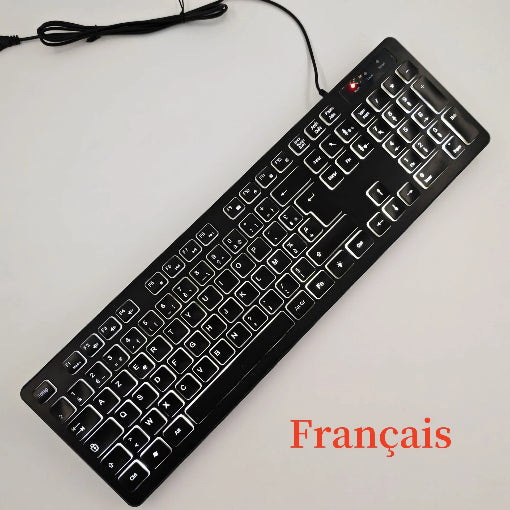 Clavier Français 104 touches rétroéclairé