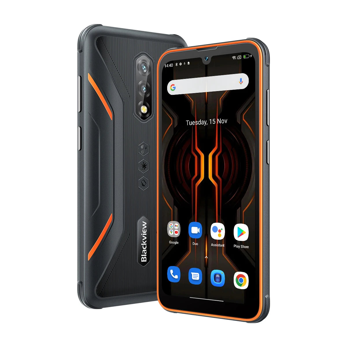 Smartphone Blackview BV5200 Pro - Téléphone Robuste Android 12, 4 Go RAM, 64 Go ROM, Caméra 13 MP