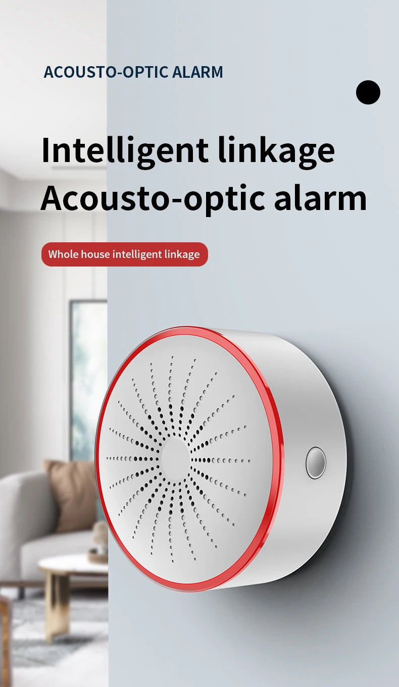 Alarme intelligente sonore et lumineuse -Tuya Zigbee