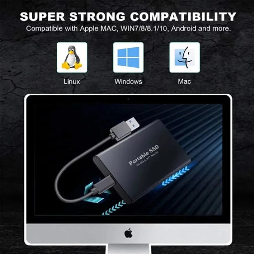 Disque dur externe SSD haute vitesse 1T  a 256To USB-C