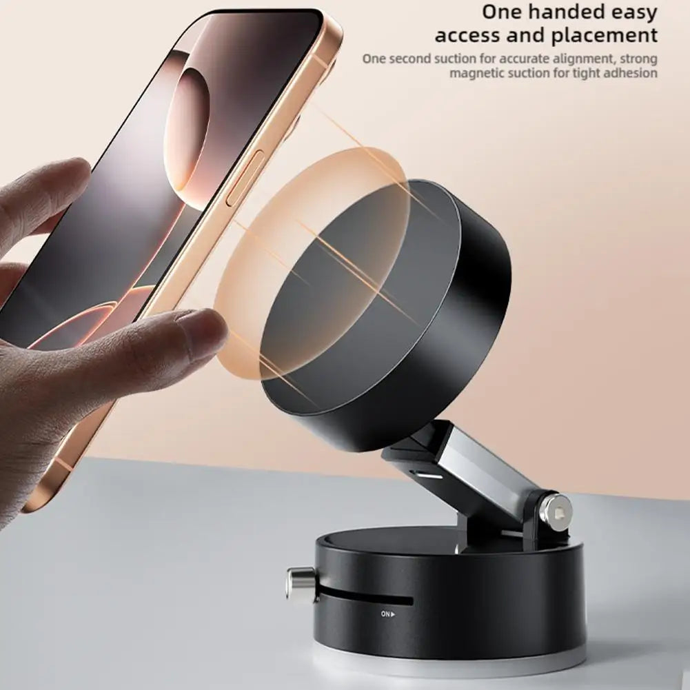 Ventouse magnétique pliable sous vide, support de téléphone portable