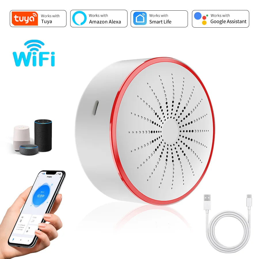 Alarme intelligente sonore et lumineuse -Tuya Zigbee