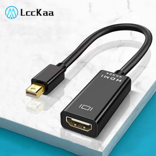Adaptateur Mini DP mâle vers HDMI femelle 4K ou 2K compatible pour Apple