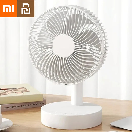 Ventilateur de bureau USB 4 vitesses rechargeable