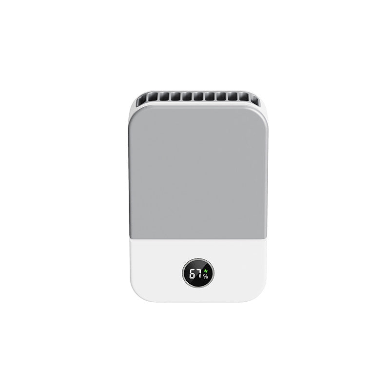 Mini ventilateur portable modèle DQ-205 avec batterie lithium rechargeable intégrée.