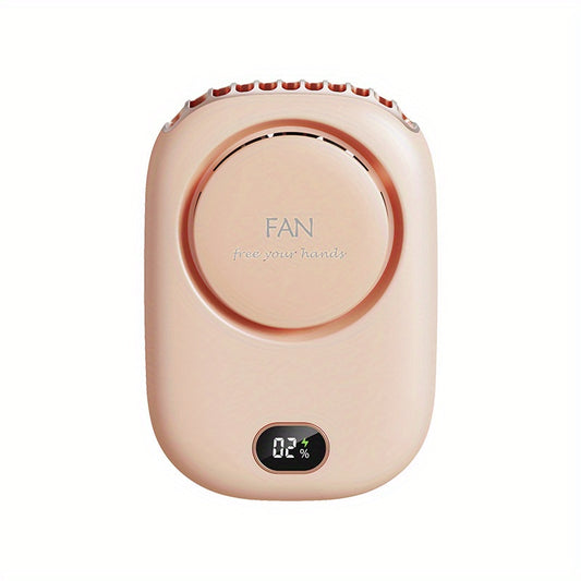 Mini ventilateur portable modèle DQ-205 avec batterie lithium rechargeable intégrée.